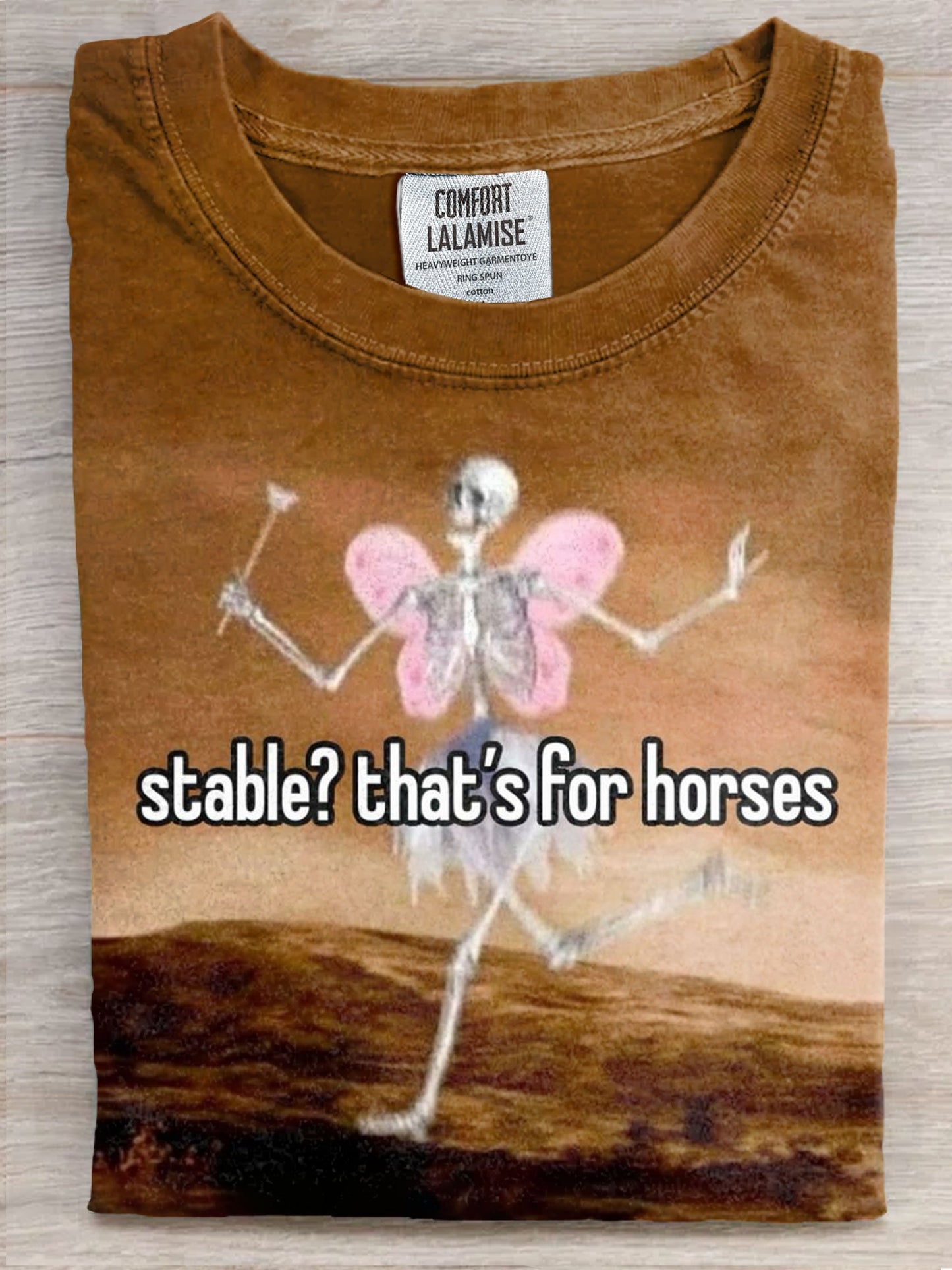 Stable That‘s For Horse Funny Art Print Casual Short Sleeve T-shirt