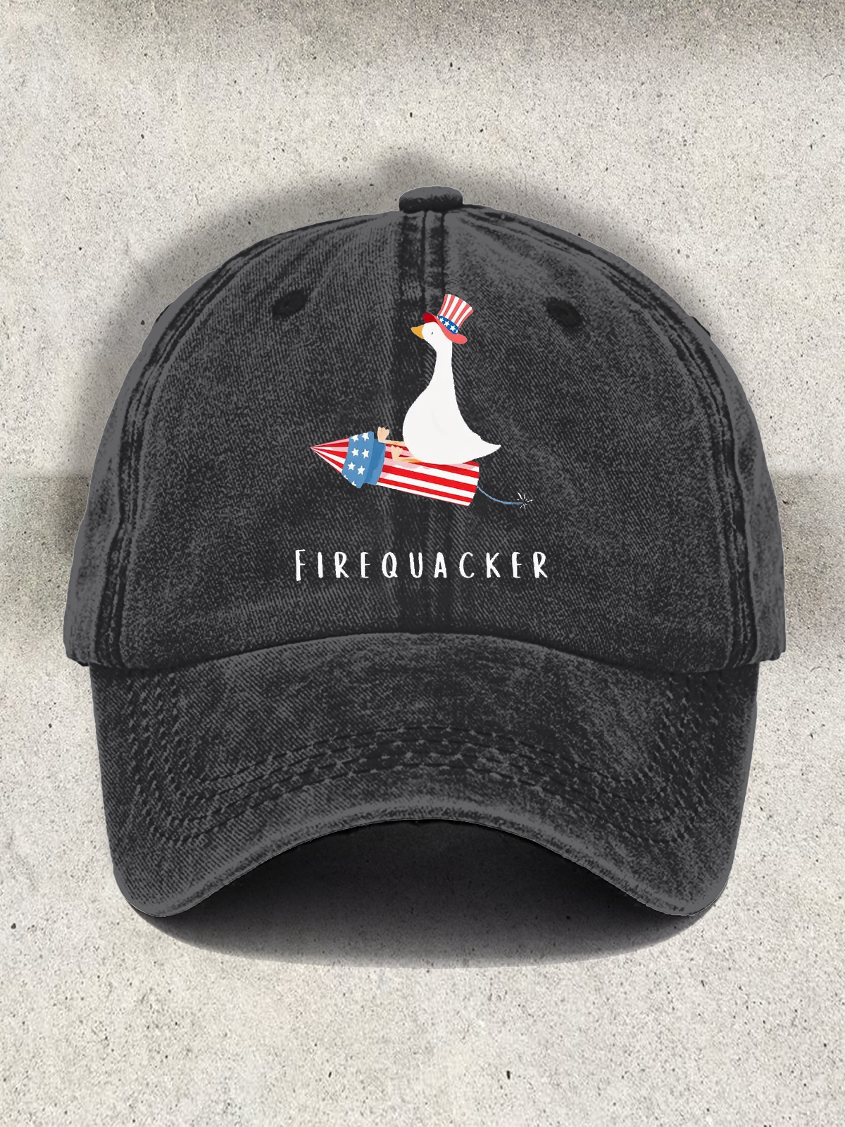 Firequacker Goose Printed Baseball Cap