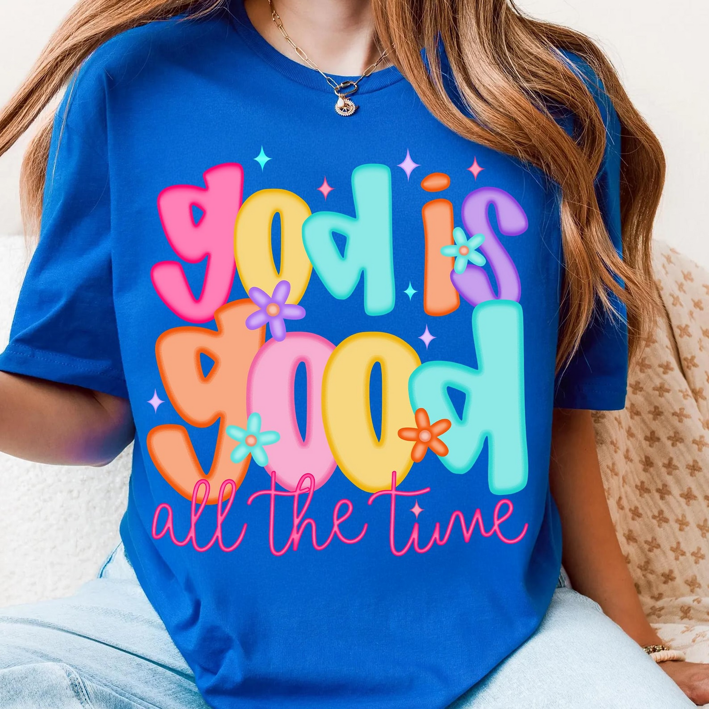 God is Good All The Time Preppy Christian Tee