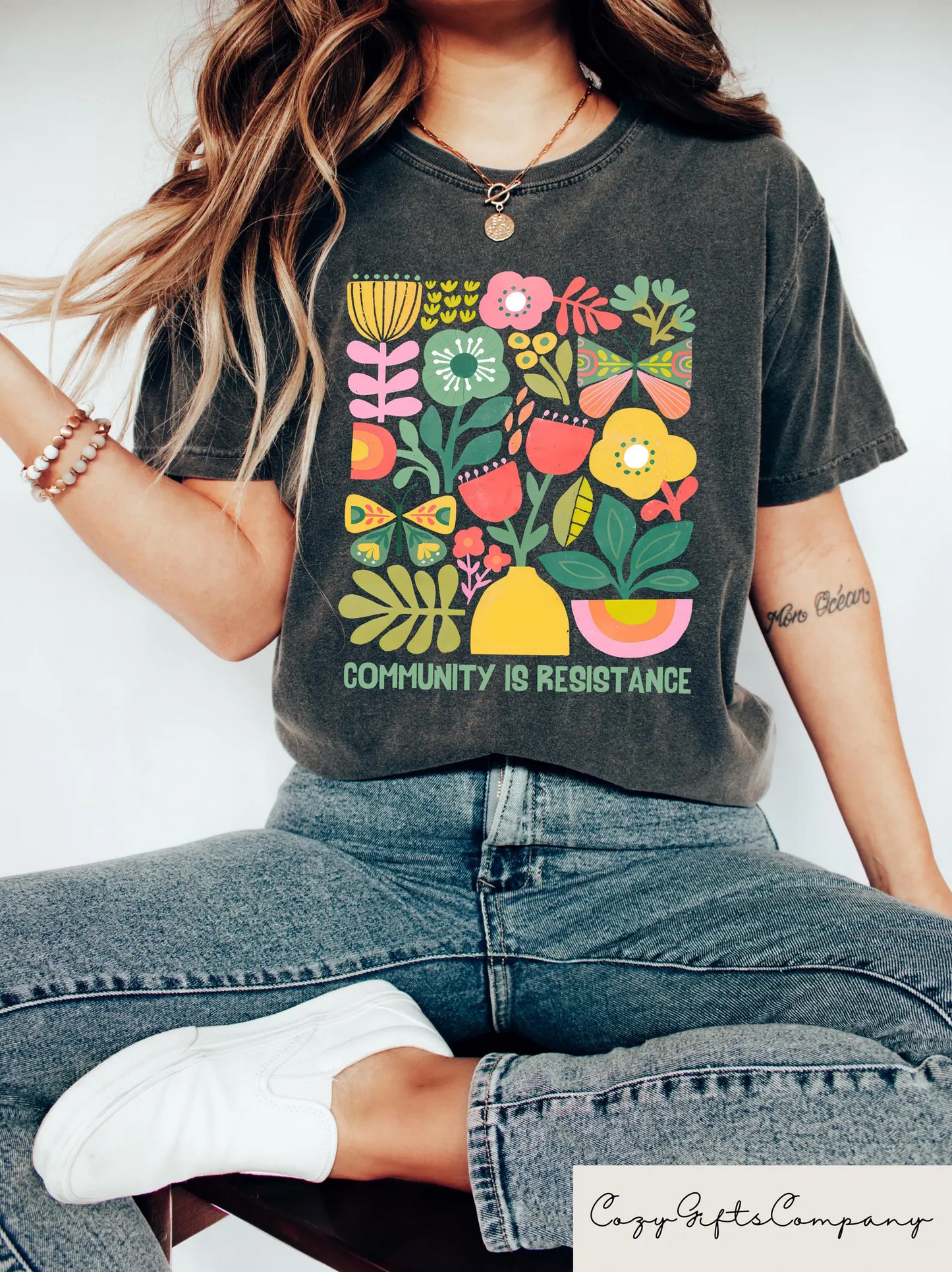 Community Is Resistance Inspired Women T-shirt