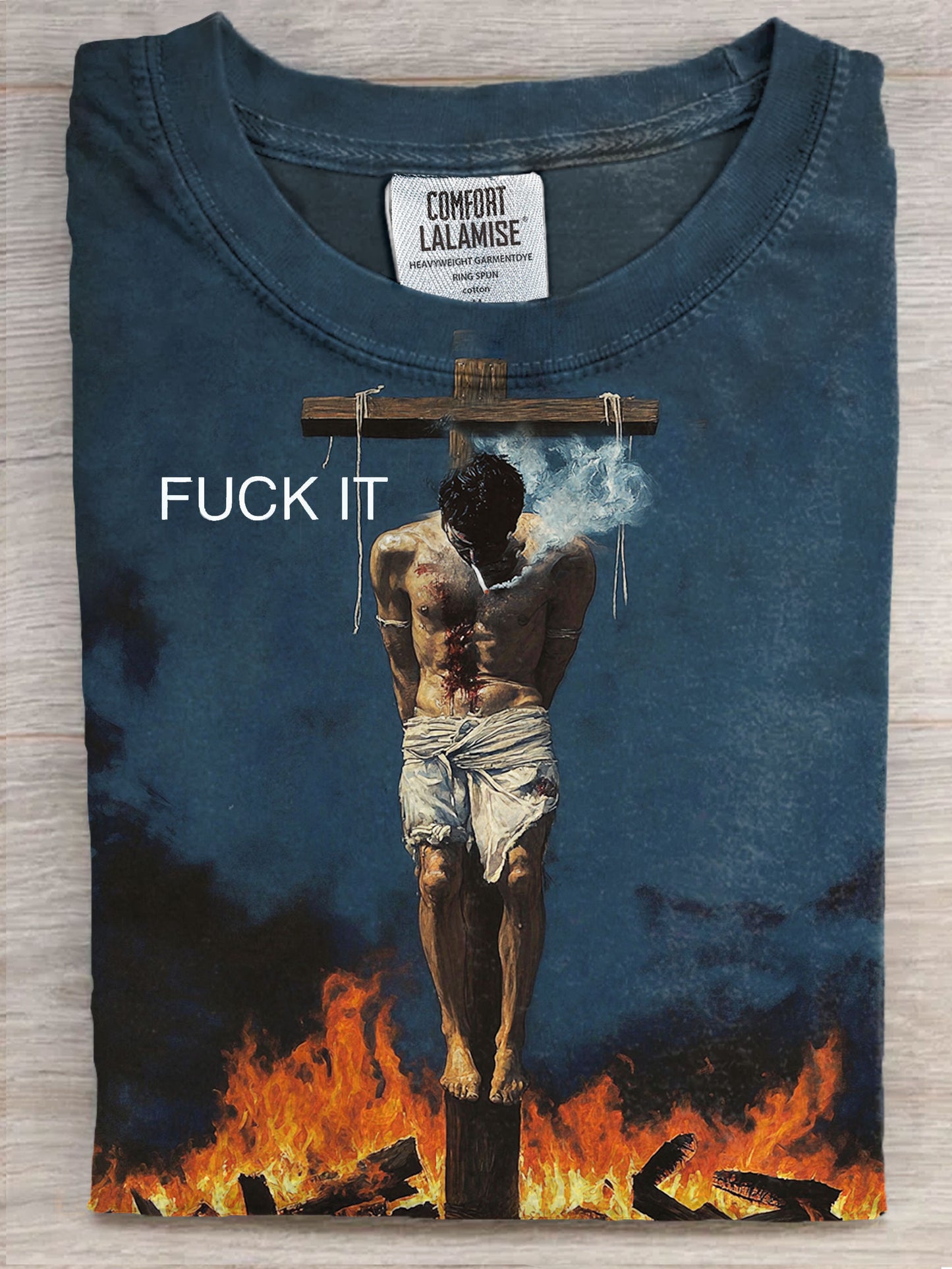 Funny Fuck it Art Print Casual Short Sleeve T-shirt