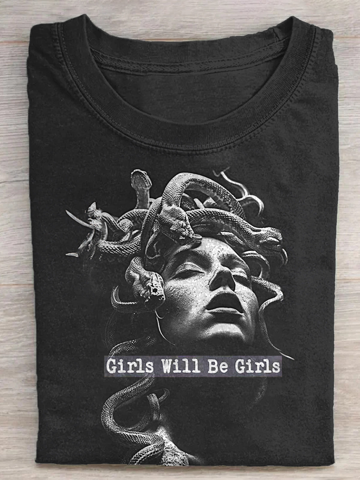 Girls Will Be Girls Black Tee
