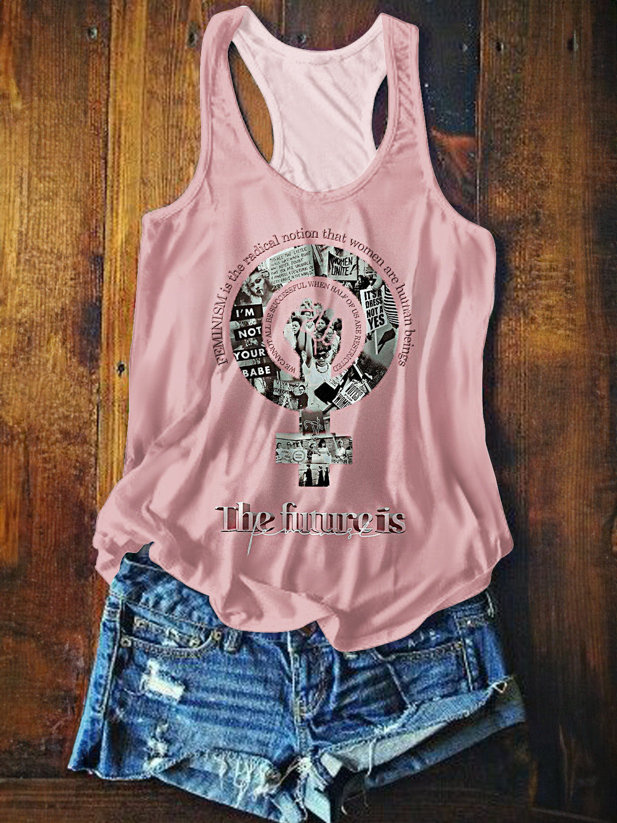 The Future is Feminist Printed Tank Top