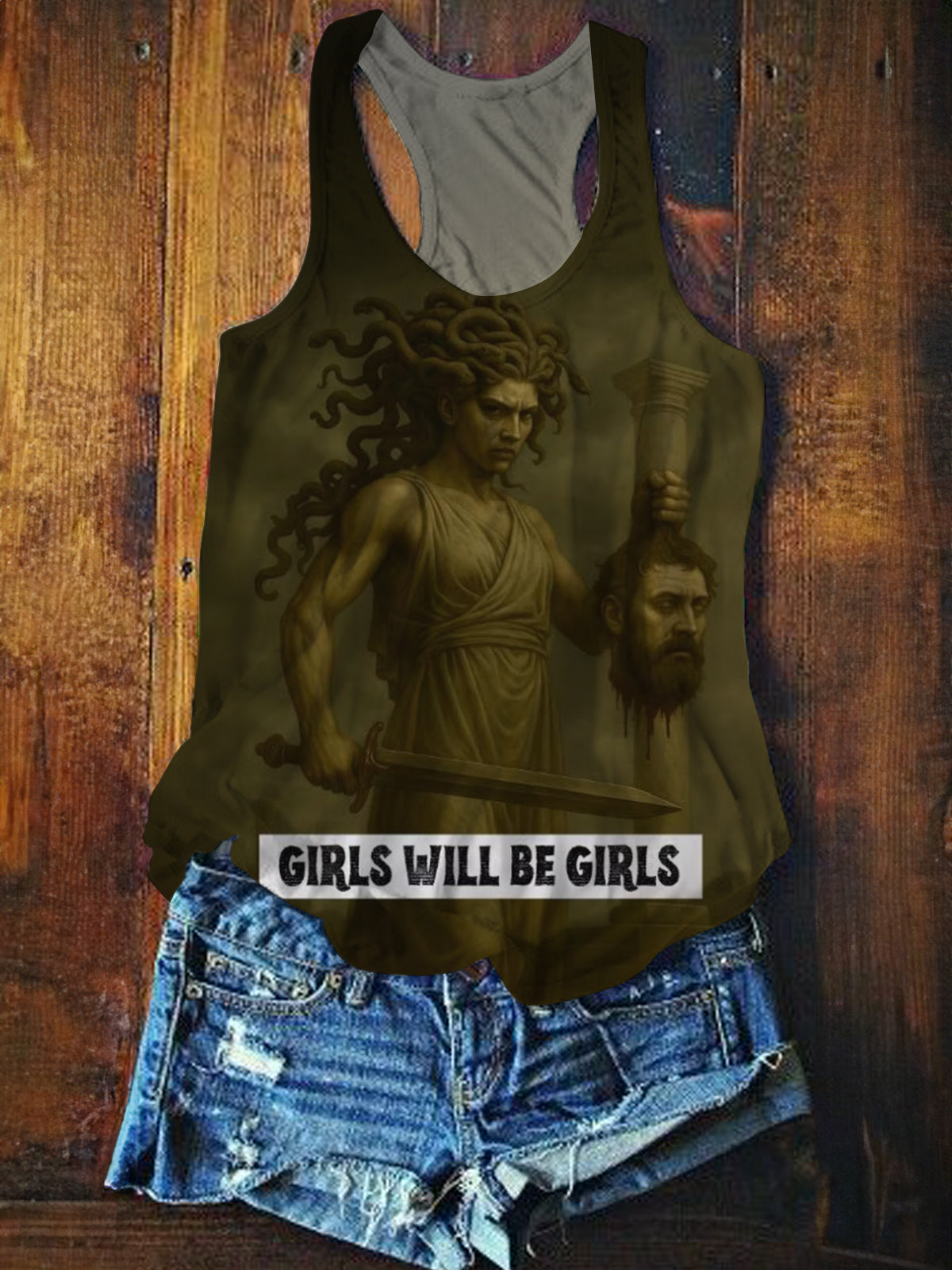Girls Will Be Girls Shirt Printed Tank Top