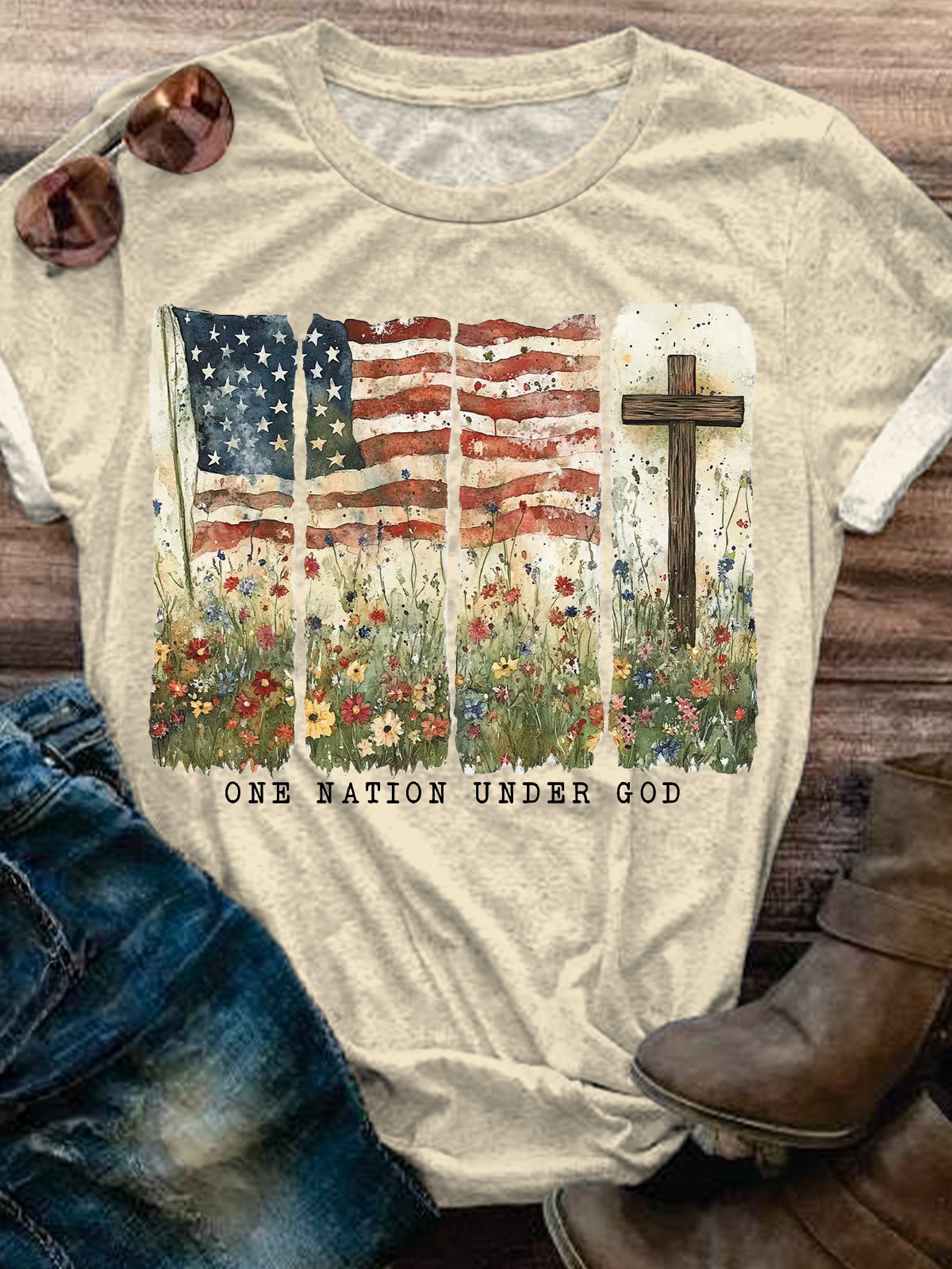 One Nation Under God Faith and Freedom Shirt