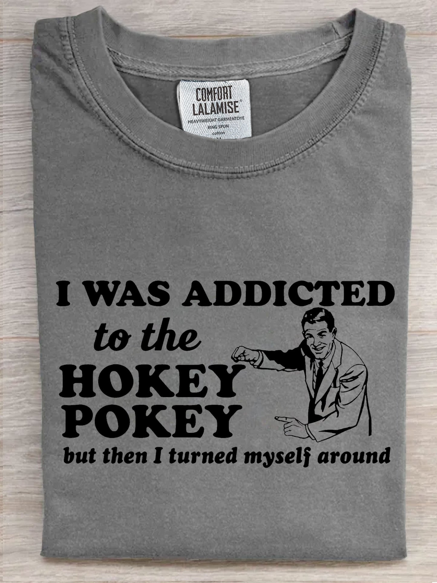 Funny Hokey Pokey Art Print Casaul Short Sleeve T-shirt