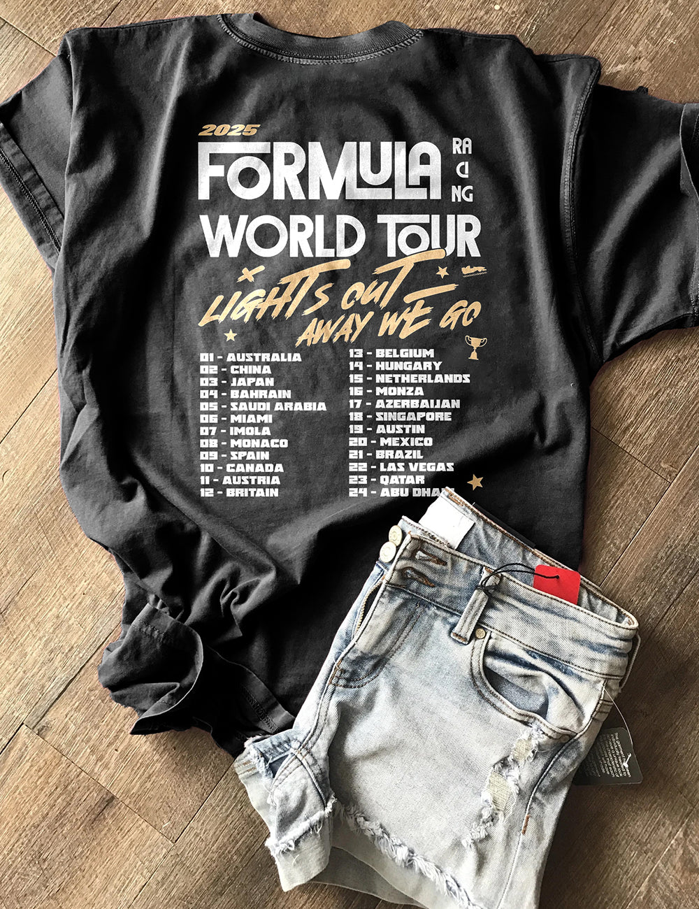 Formula One Racing World Tour Inspired T-Shirt