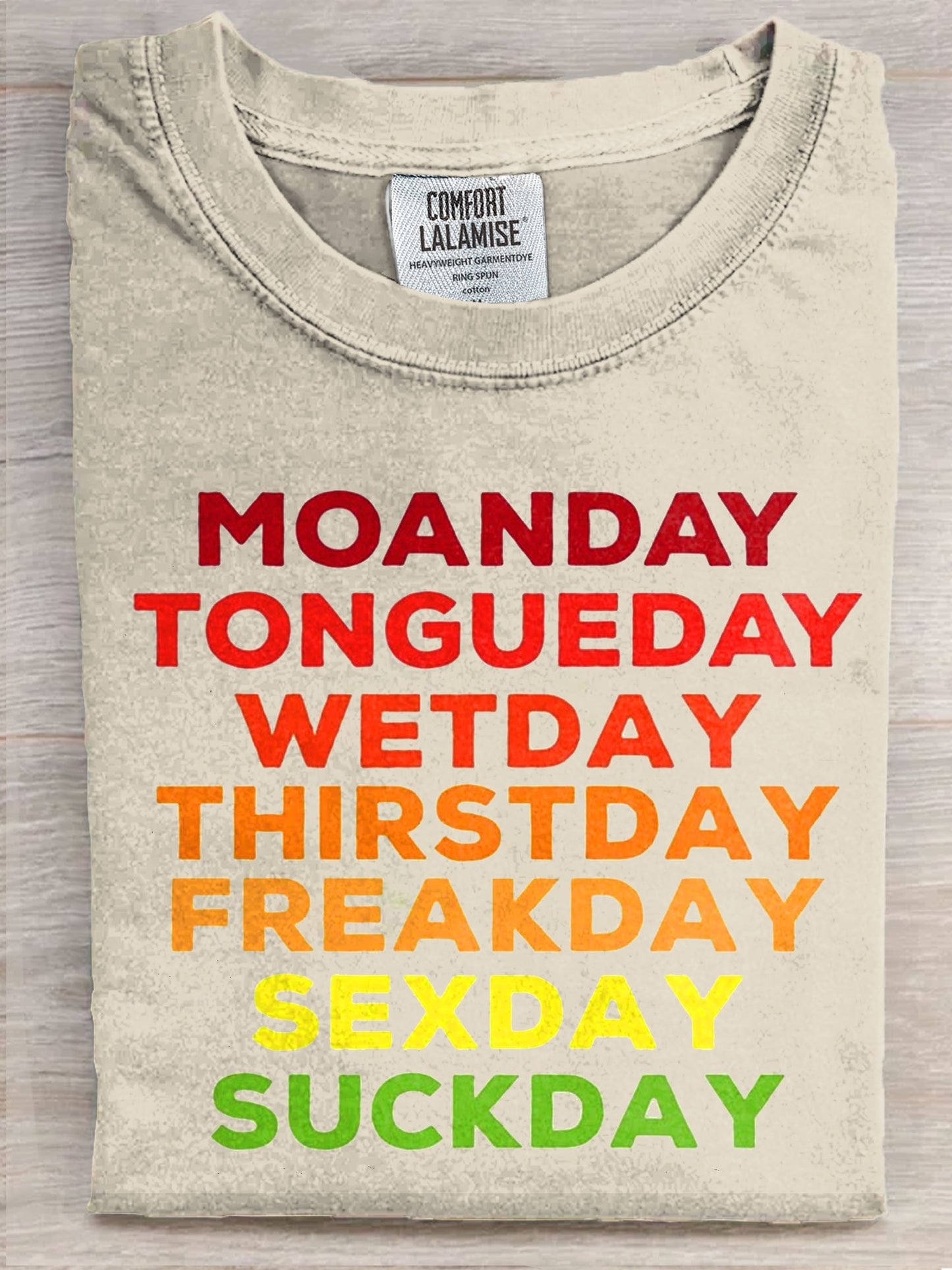 Funny Letter Art Print Casaul Short Sleeve T-shirt