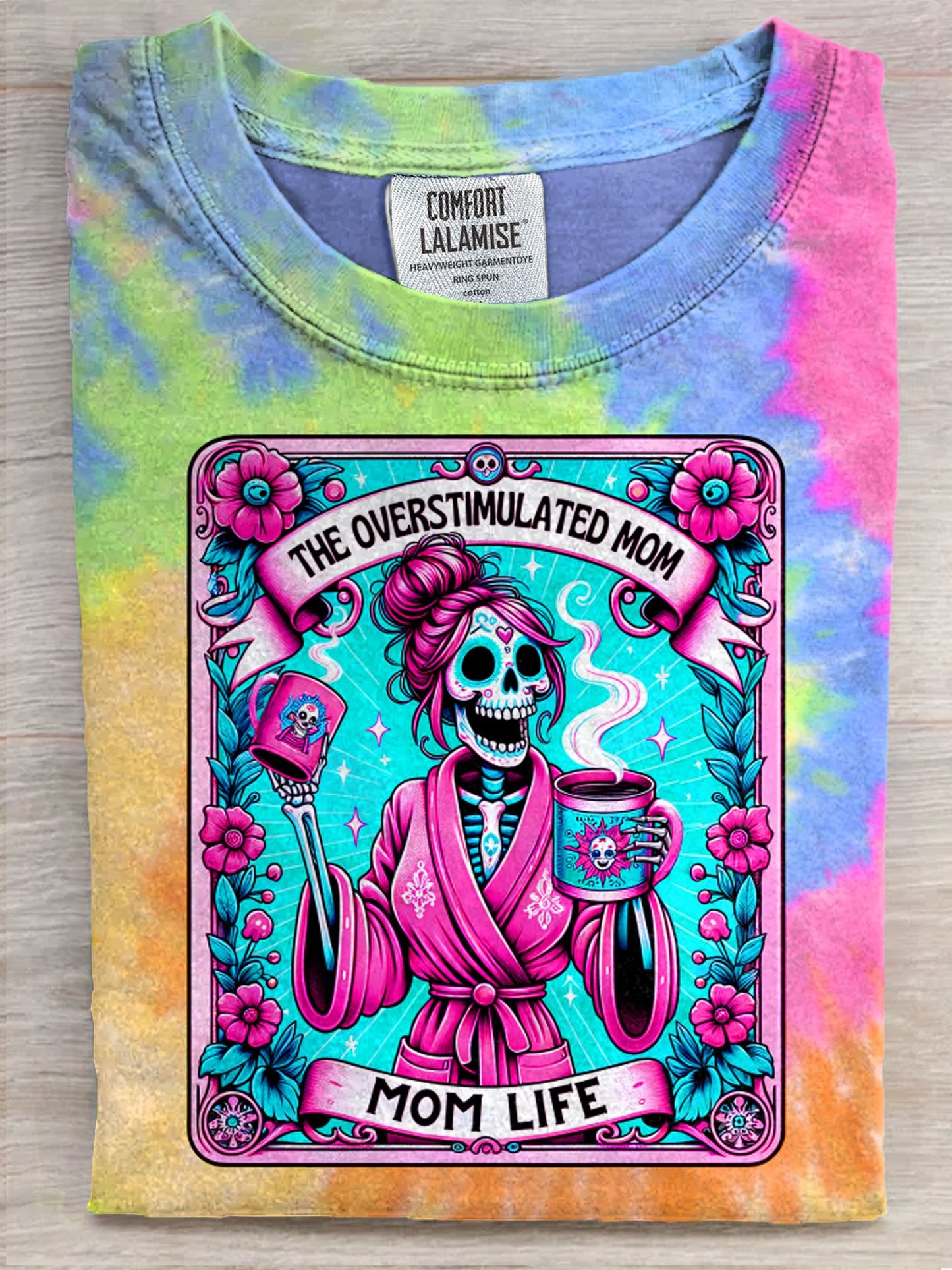 The Overstimulated Mom Art Print Casual Short Sleeve T-shirt