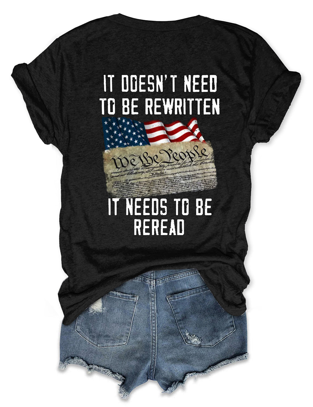 Hands Off It Doesn't Need To Be Rewritten, It Needs To Be Reread T-Shirt