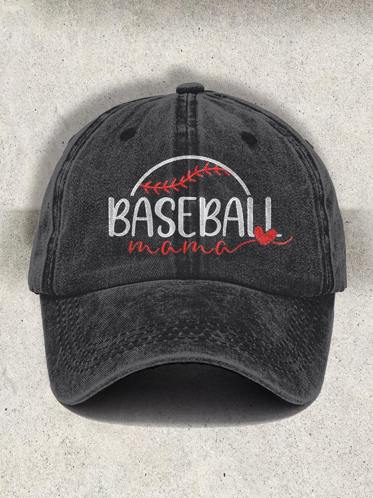 Vintage Baseball Imitation Embroidery Print Baseball Cap