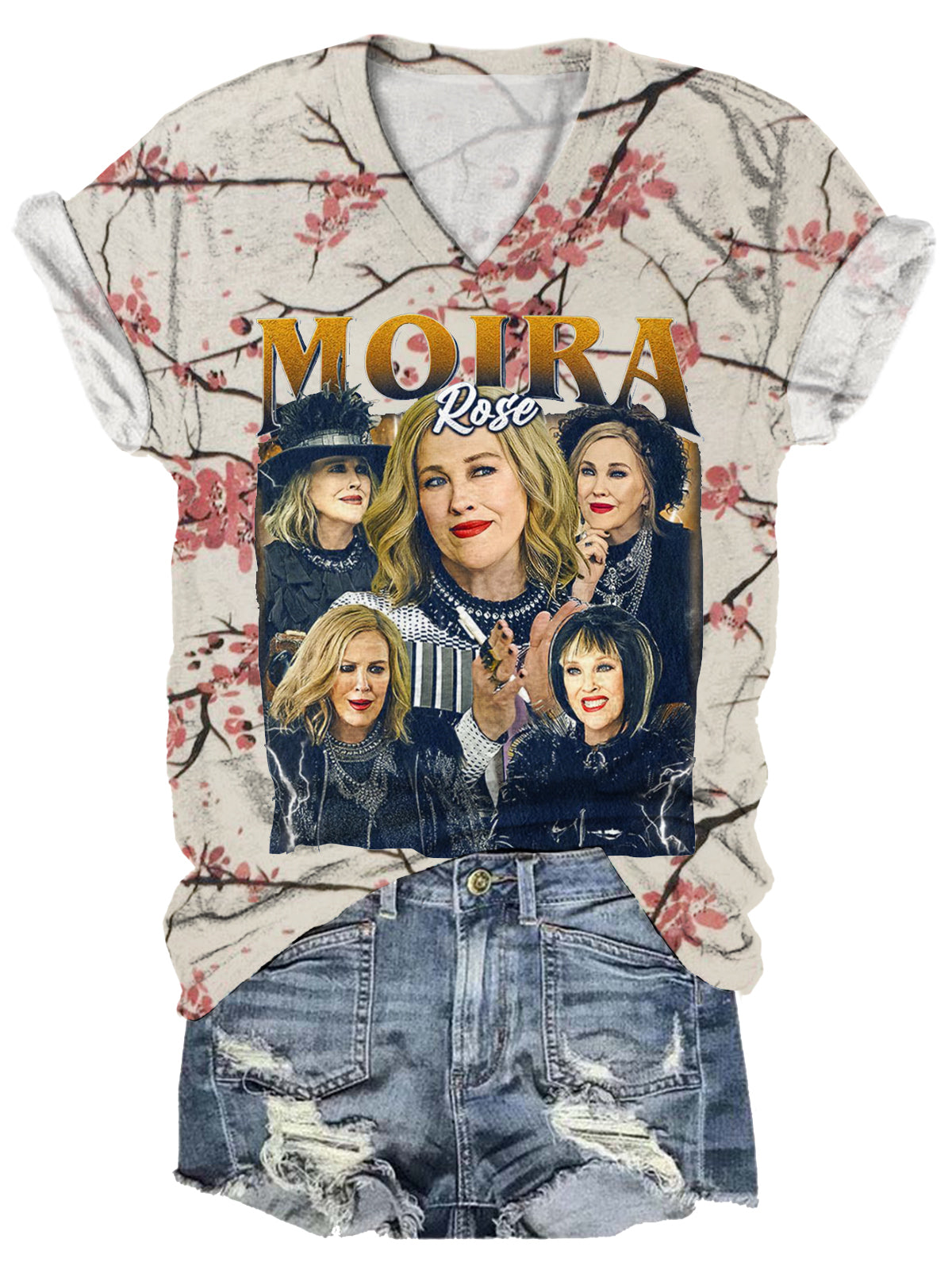Moira Rose – T-Shirt mit „Lady Rights“-Print