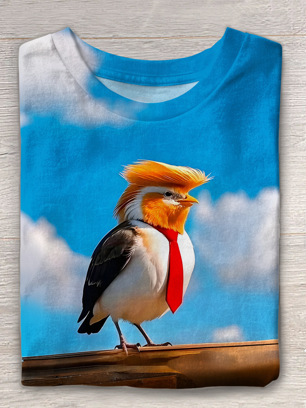 Fun Tr*mp Print Crew Neck T-shirt