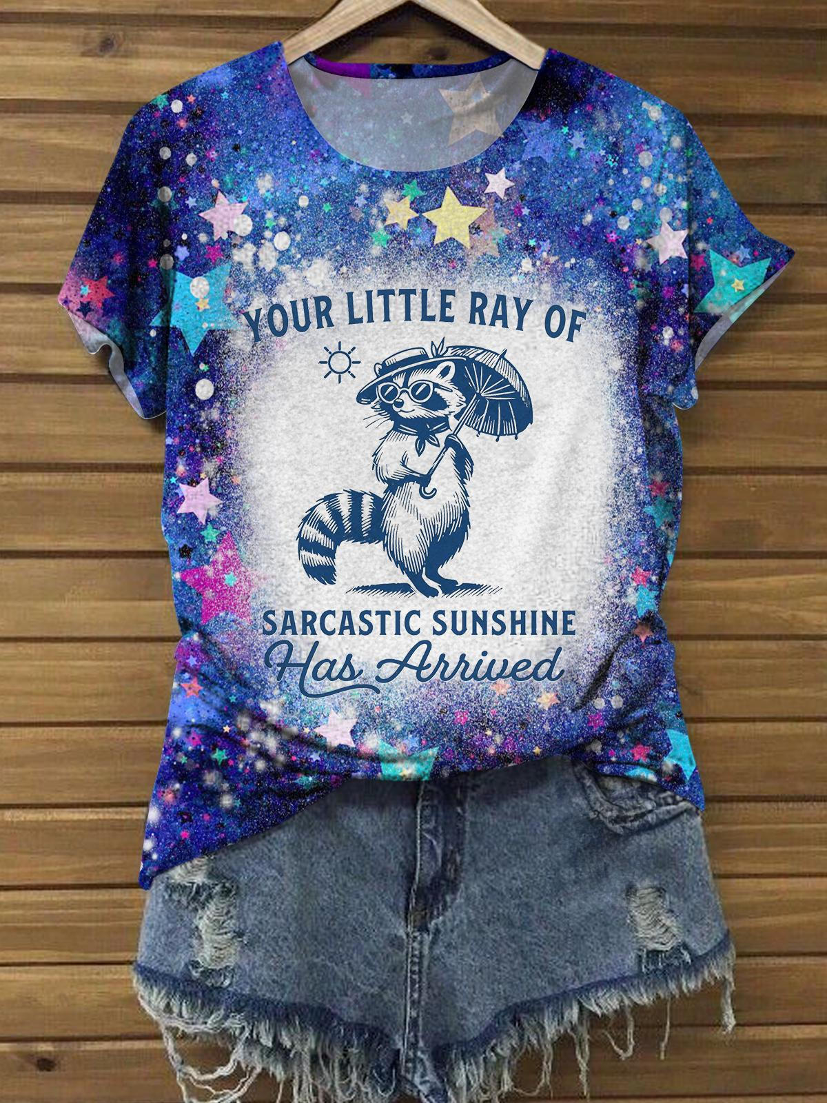 T-Shirt mit lustigem Textdruck „Your Little Ray Of Sarcastic Sunshine“