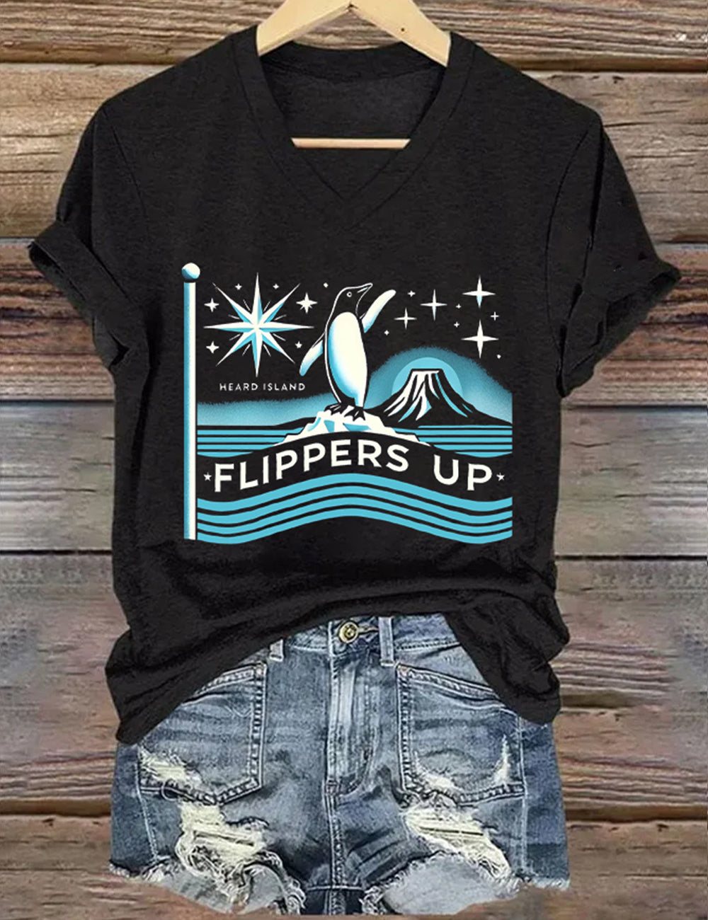 Penguins Flippers Penguins Against Tariffs Shirt