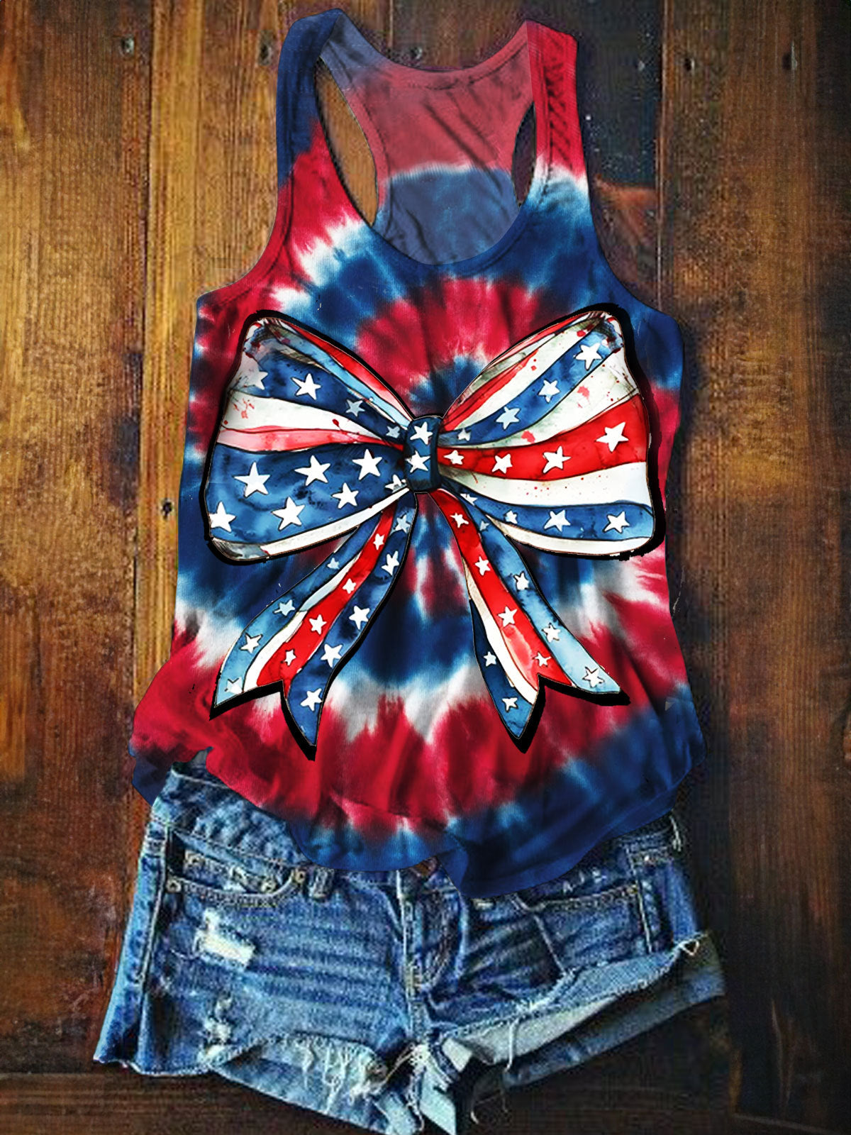 4th Of July Printed Tank Top