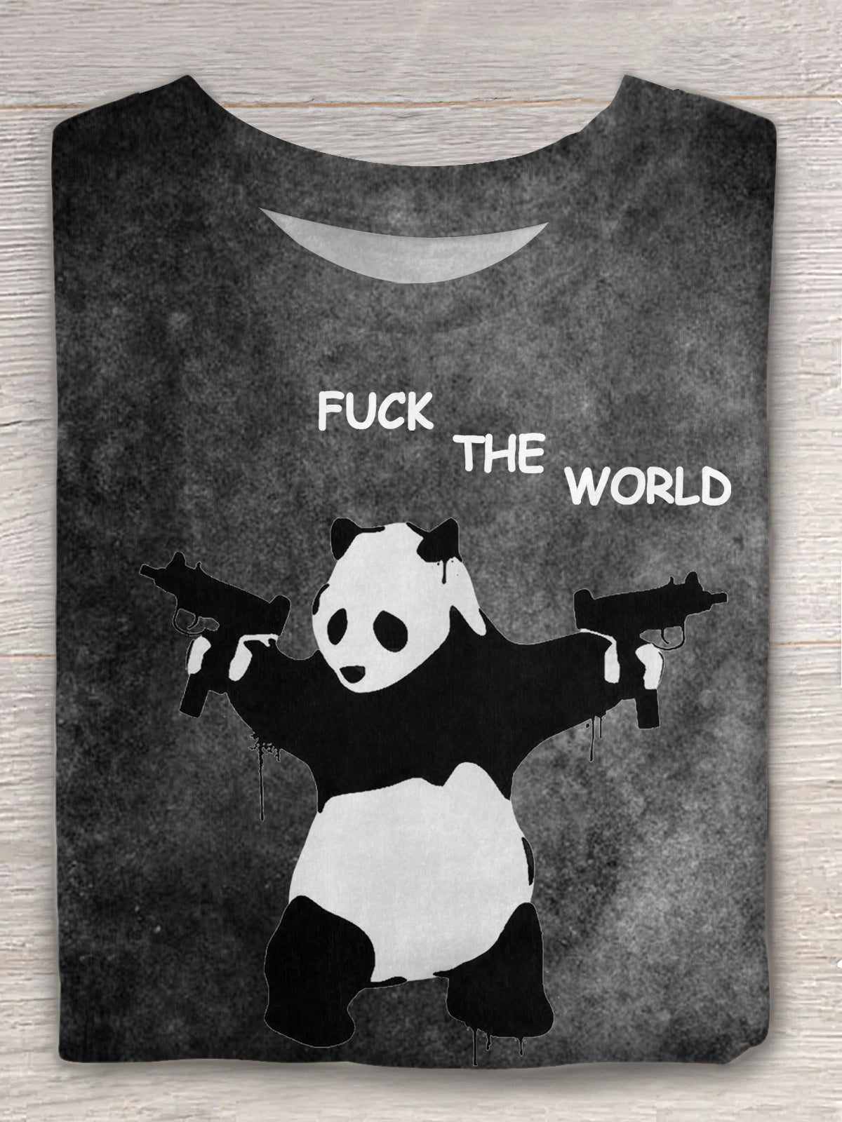 Fuck The World Fun Prints Retro T-shirt