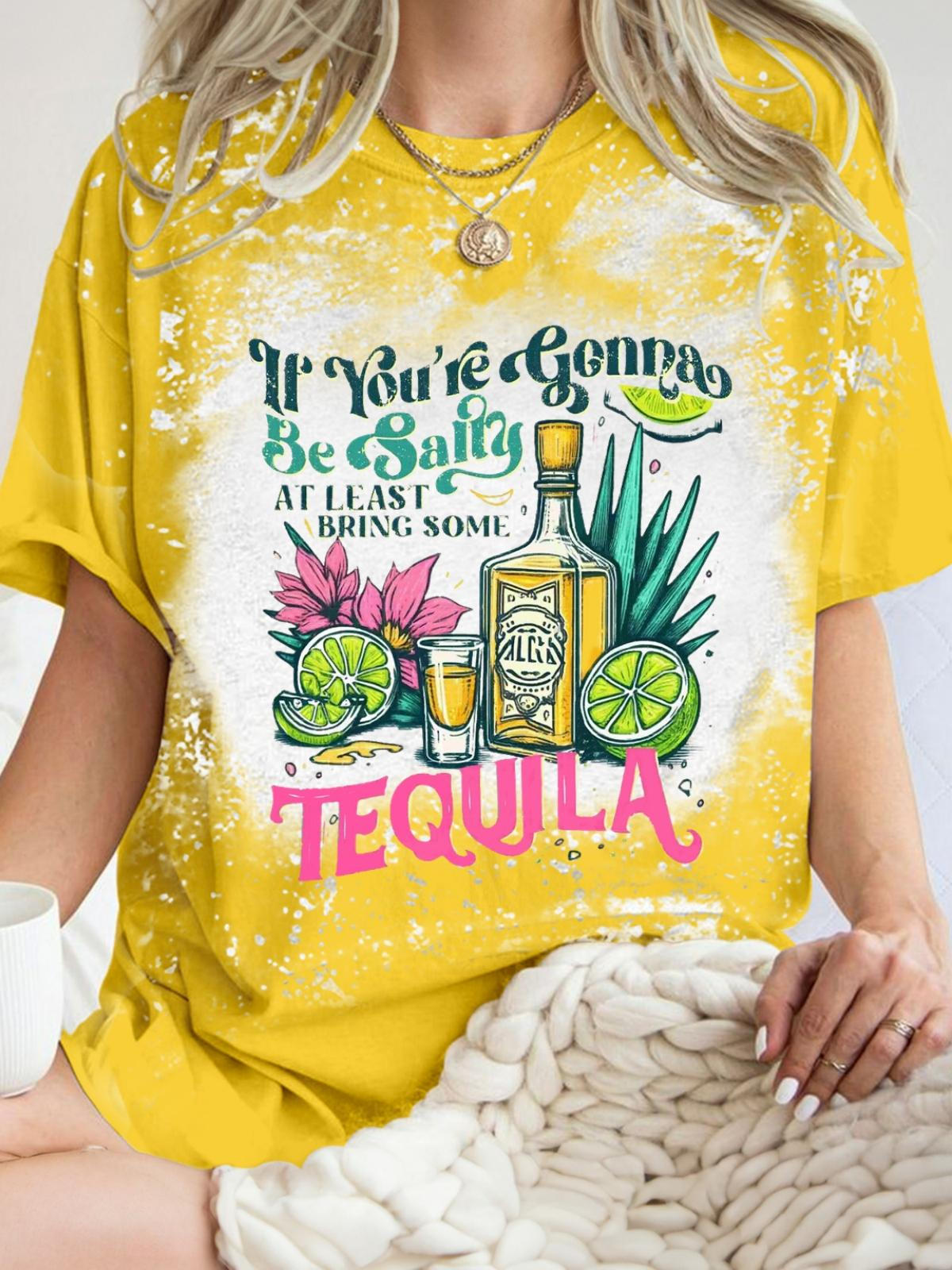 If You're Gonna Be Salty Tie Dye Crew Neck T-shirt