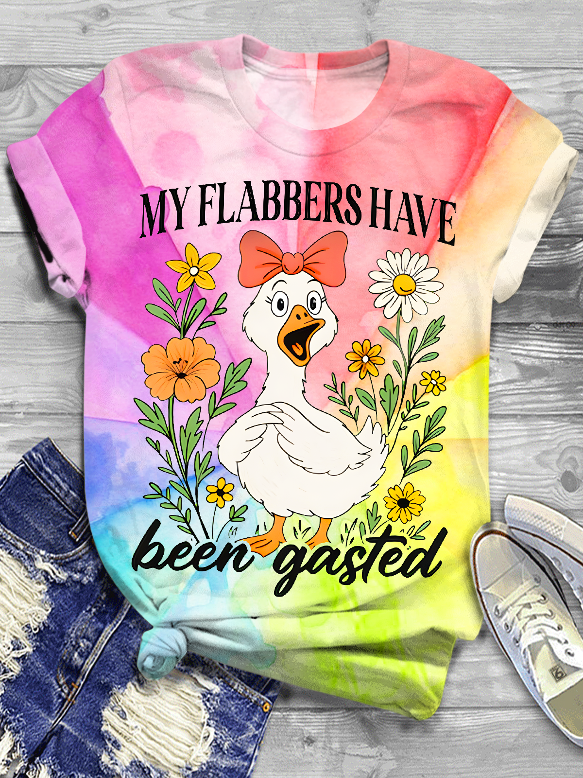 My Flabbers Have Been Gasted Crew Neck T-shirt