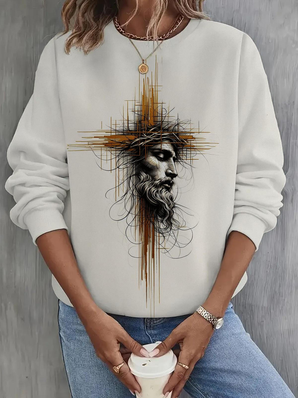 Women's Christian Jesus Long Sleeve Casual Top