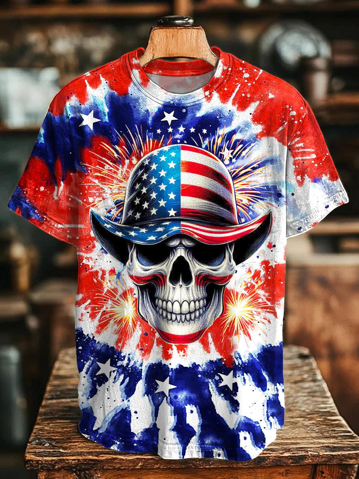 Dark Flag Skull Crew Neck T-shirt