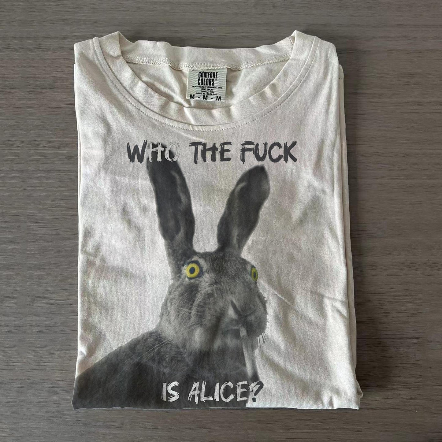 Who The Fuck Fun Prints Crew Neck T-shirts