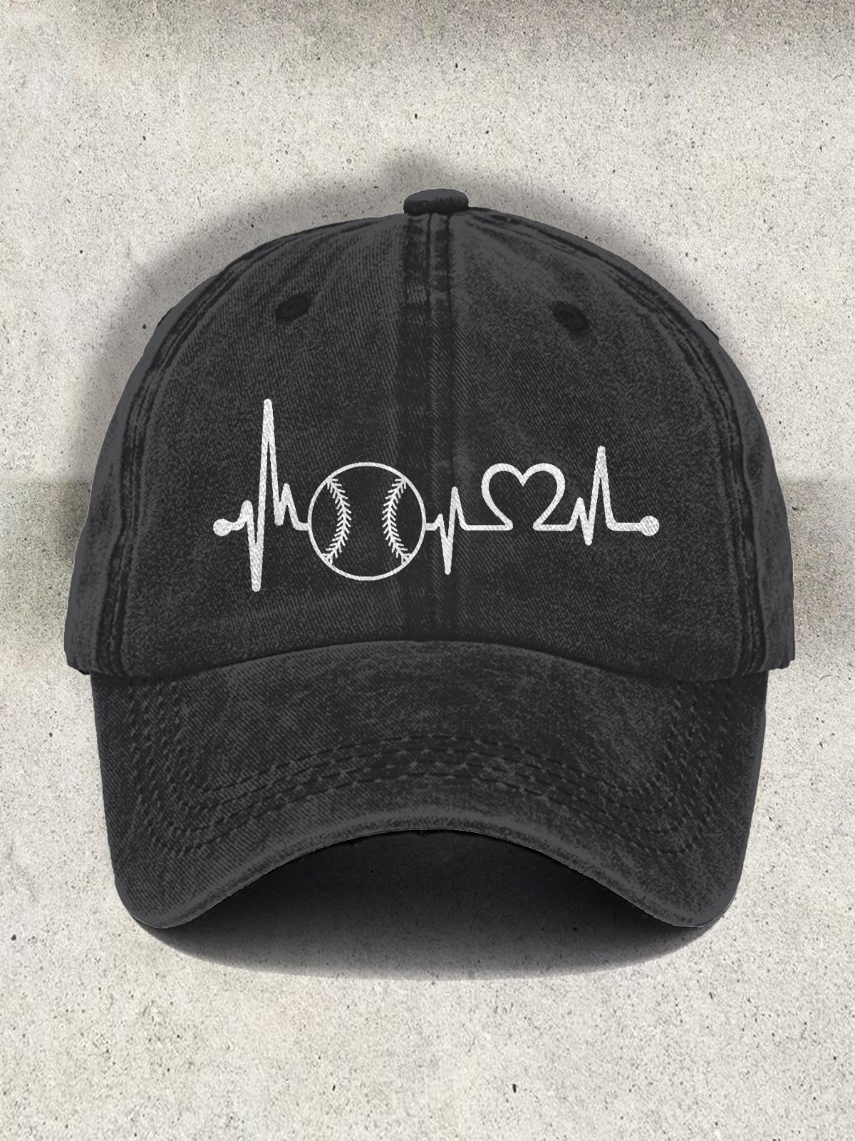 Baseballkappe mit „Love Baseball“-Print