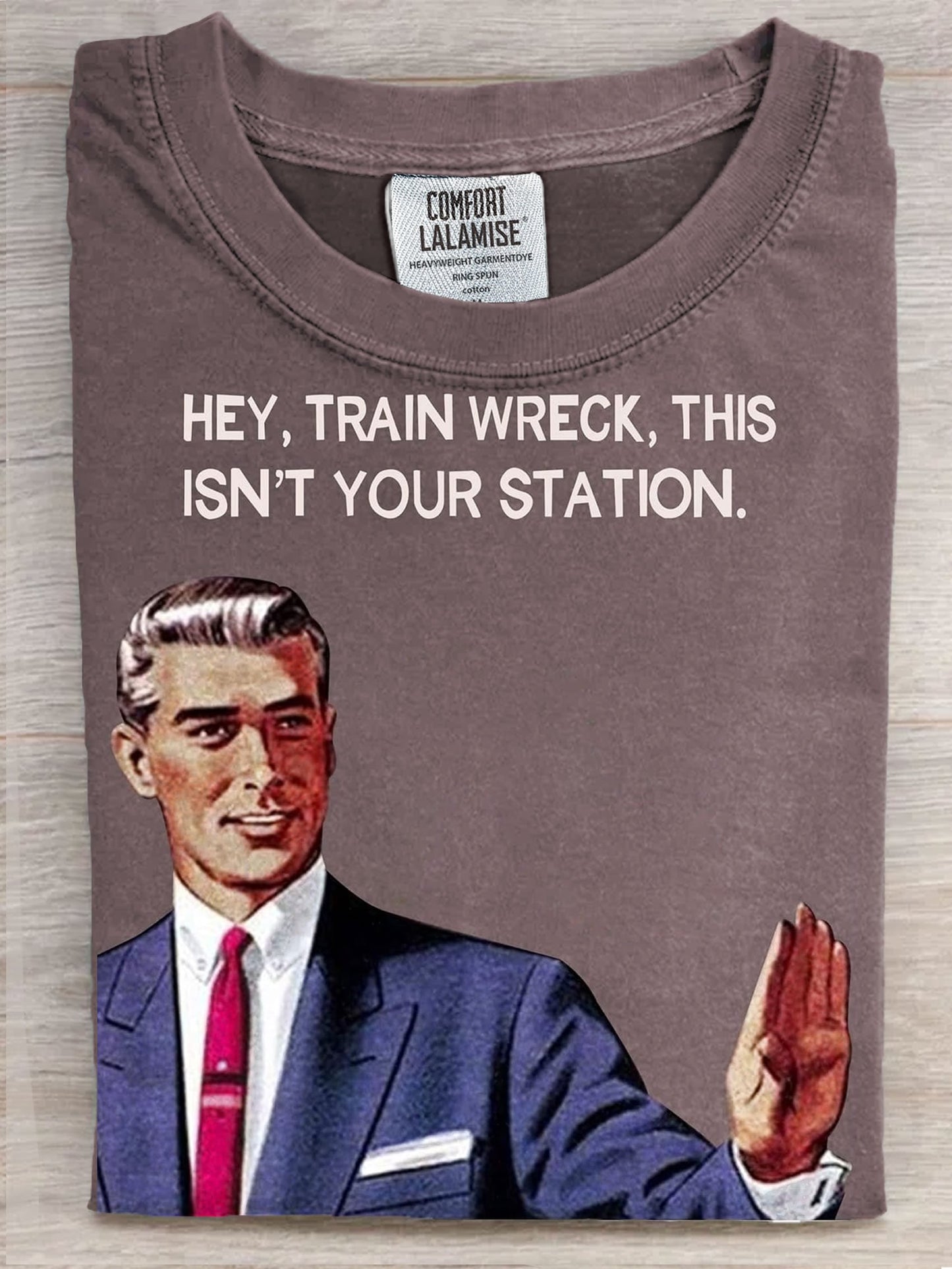 Vintage Funny Art Print Casaul Short Sleeve T-shirt