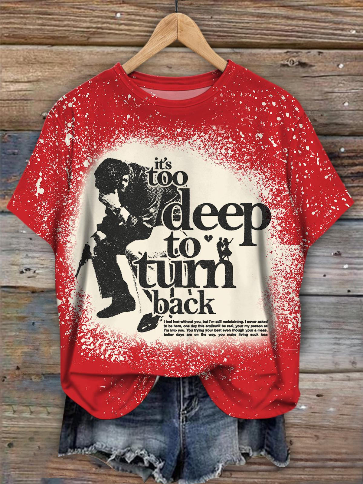 Retro Poster Crew Neck T-shirt