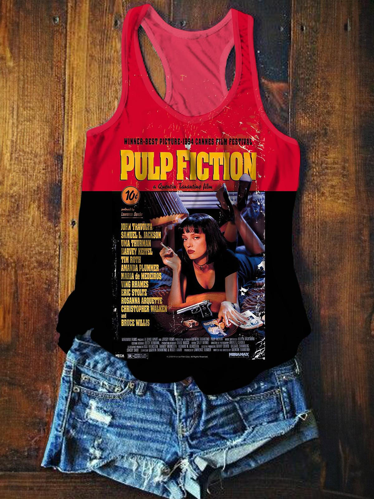 Tank Top mit Vintage-Print aus dem Film „Pulp Fiction Dangerous Sexy Girl“