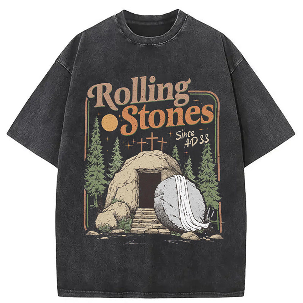 Rolling Stones He Is Risen Easter Christian T-Shirt