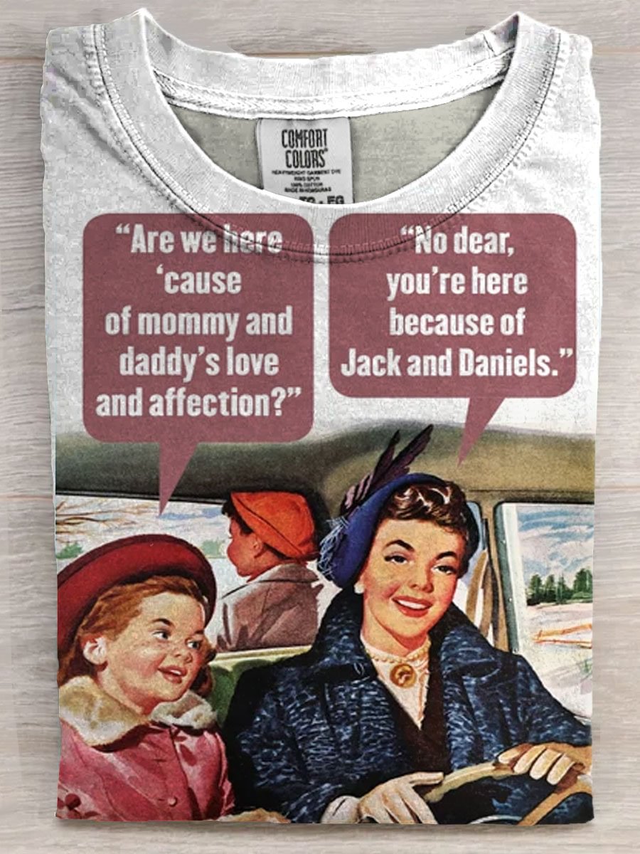 Vintage Funny mothers day Art Casaul Short Sleeve T-shirt