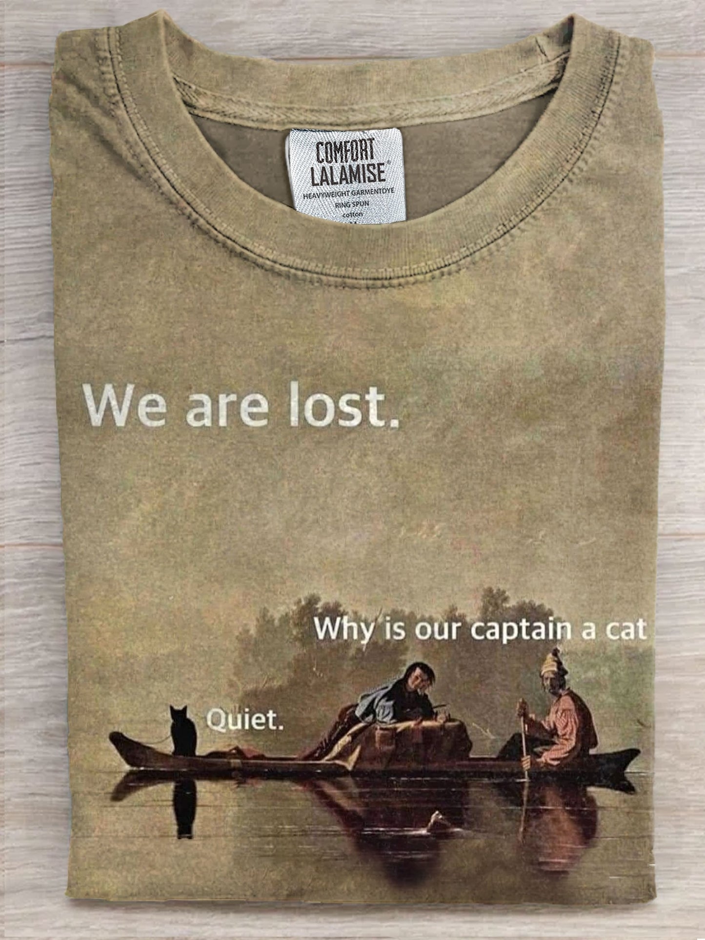 We Are Lost Art Print Casaul Short Sleeve T-shirt