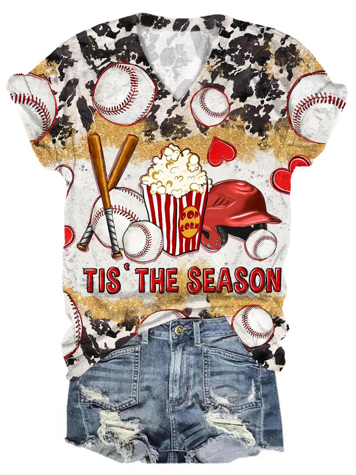 It's The Season V Neck T-shirt