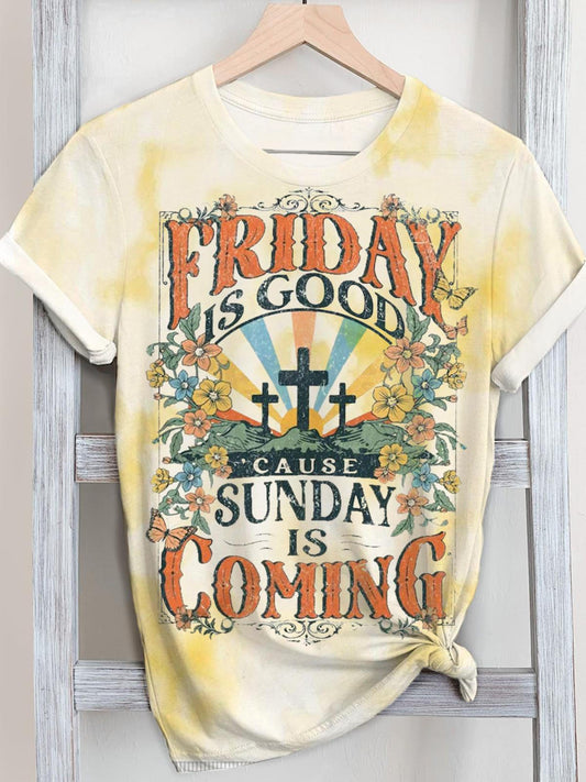 Friday Is So Good Crew Neck T-shirt