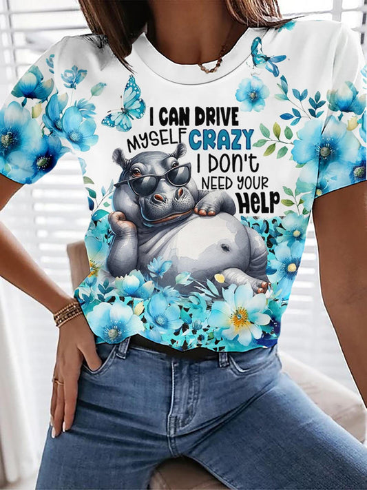 I Can Drive Myself Crazy Crew Neck T-shirt