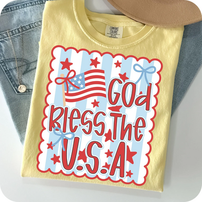 God Bless The Usa Short Tee
