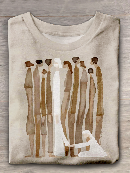 Woman Touches Jesus Christian Shirt