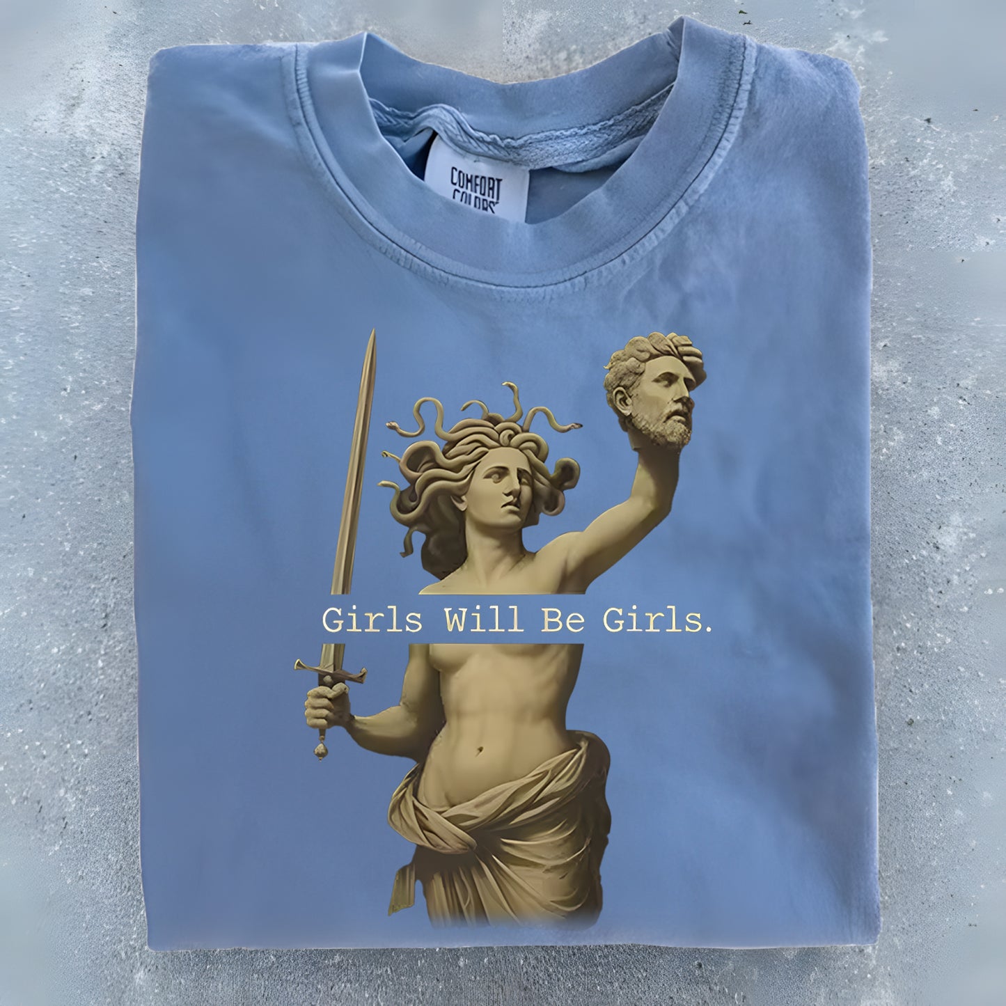 Girls Will Be Girls Medusa Retro T-shirts