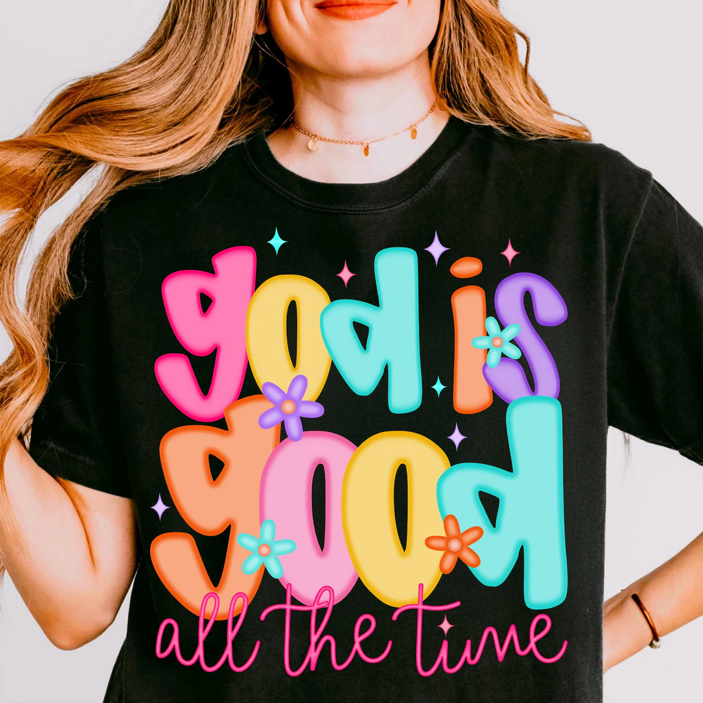 God is Good All The Time Preppy Christian Tee
