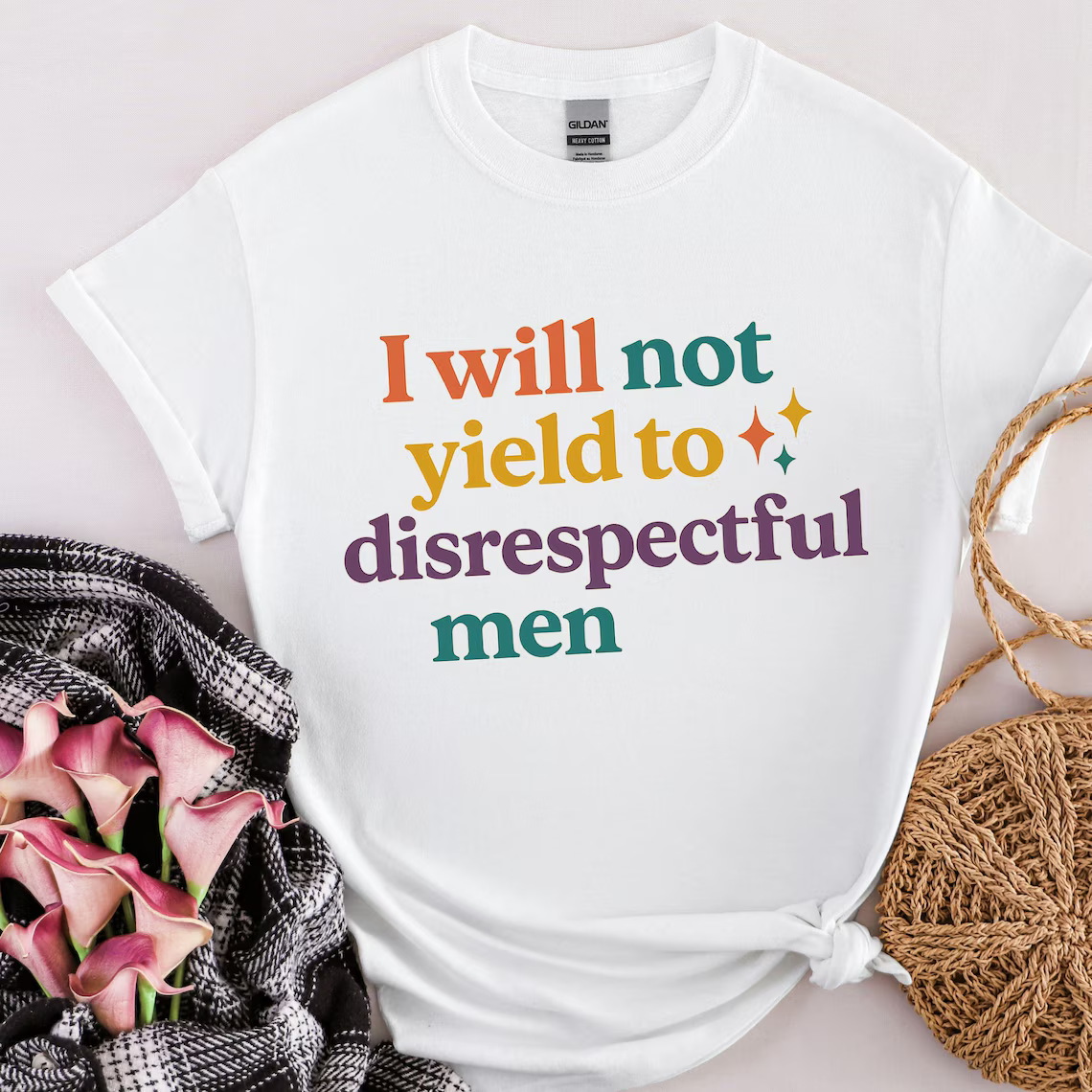 I Will Not Yield to Disrespectful Men AOC Quote Shirt