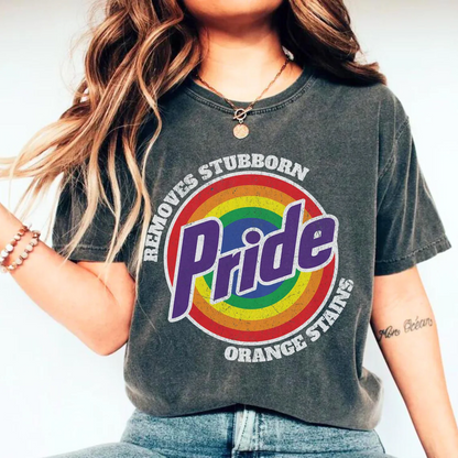 Pride Removes Stubborn Orange Stains Shirt