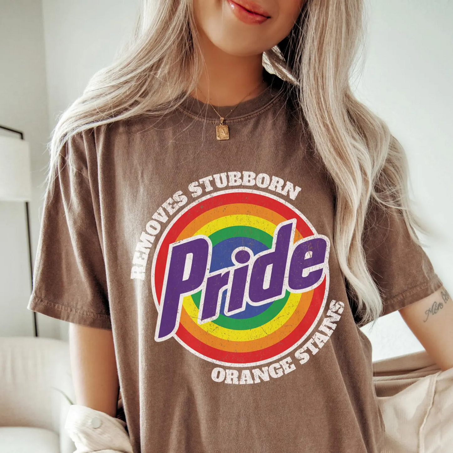Pride Removes Stubborn Orange Stains Shirt