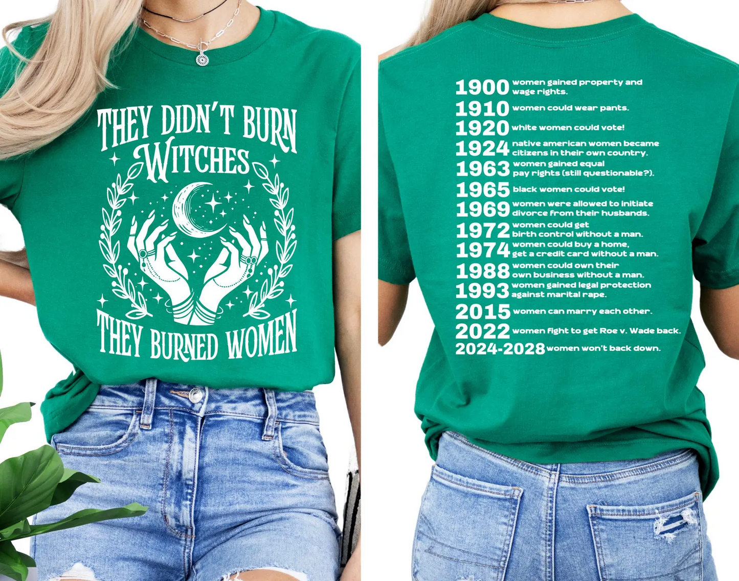 They Didn't Burn Witches Feminist Shirt