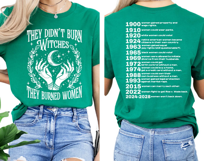 They Didn't Burn Witches Feminist Shirt