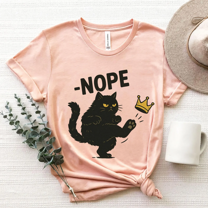 No Kings in America Black Cat Funny Shirt