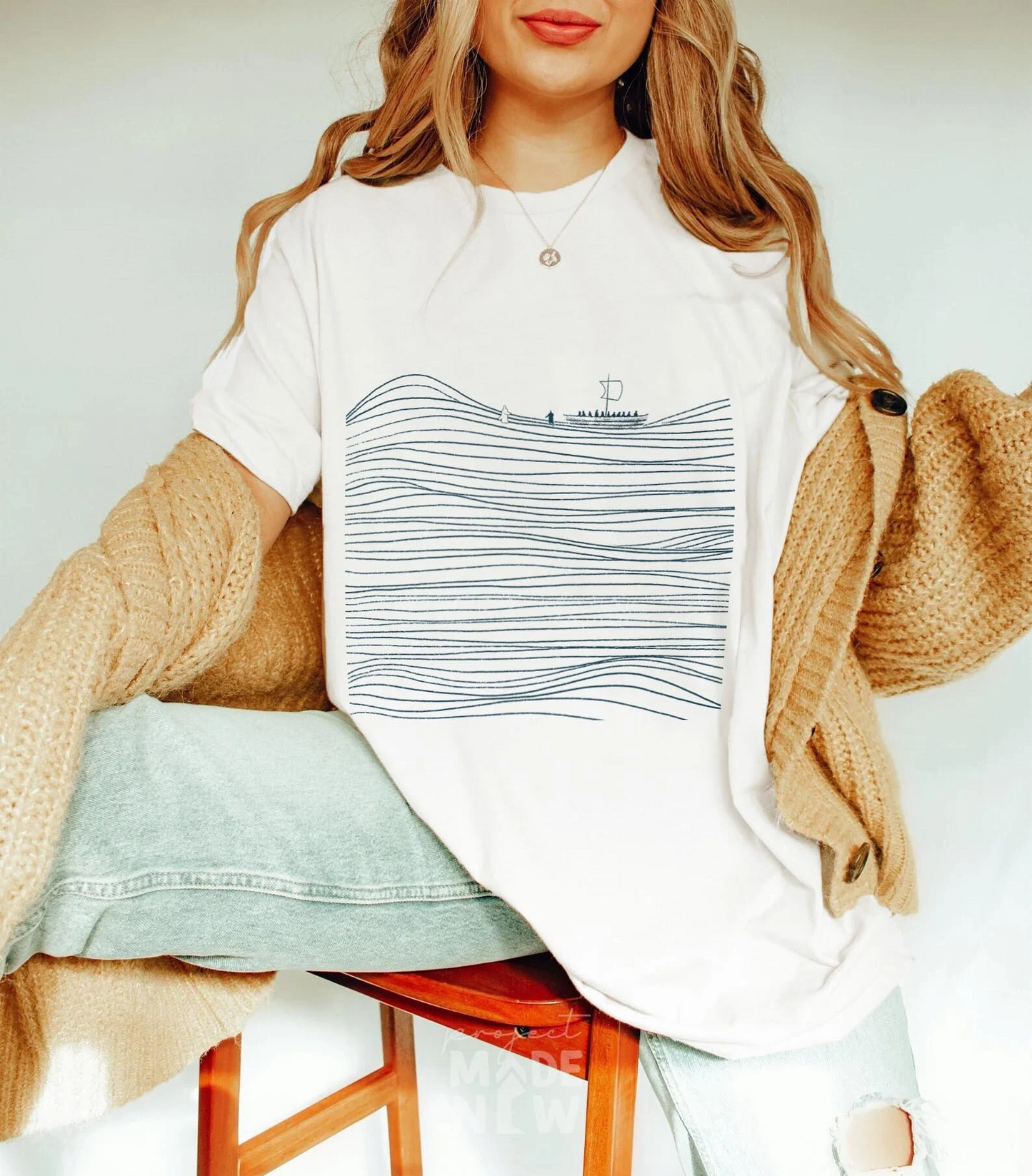 Walk on Water Boho Christian Graphic T-shirt