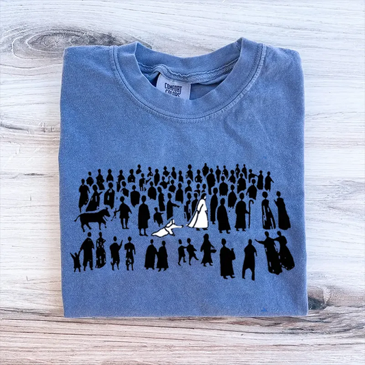 By His Wounds Christian Retro Tee