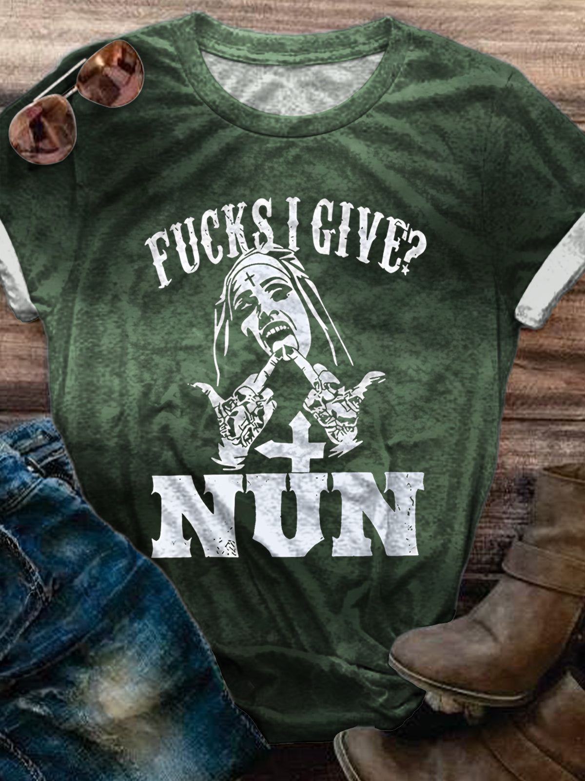 Fucks I Give Nun Funny T-shirt