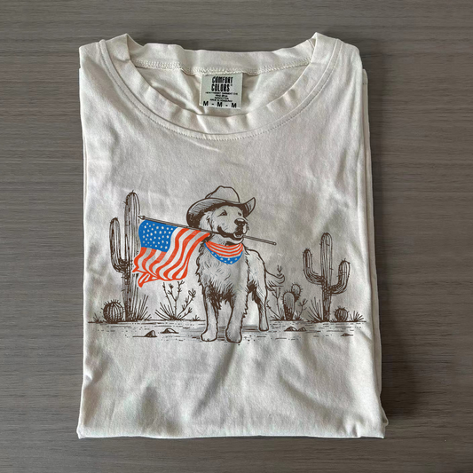 Comfort Colors Dog 4th of July Shirt